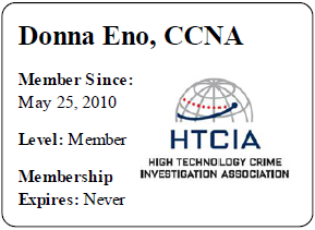 HTCIA membership card — Digital forensics in Delaware